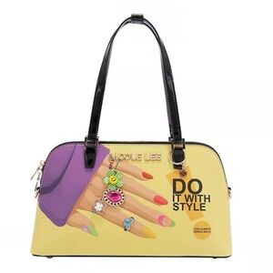 Nicole Lee USA Nail Polish Dome Shoulder Bag